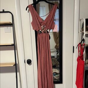 Hello Molly Sleeveless Rose Maxi Dress